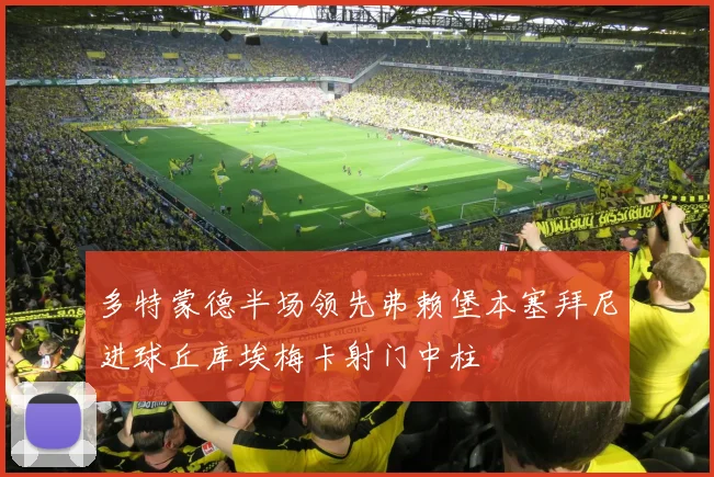 多特蒙德半场领先弗赖堡本塞拜尼进球丘库埃梅卡射门中柱